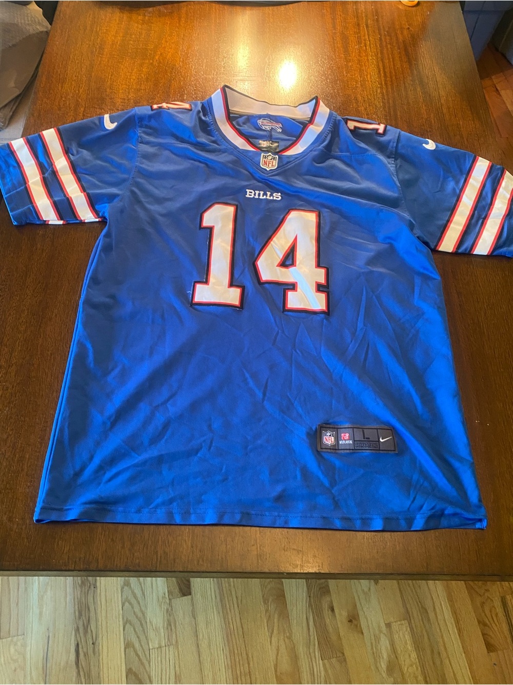 Nike Buffalo Bills Stefon Diggs #14 On Field Jersey Royal Blue Men's Size Large